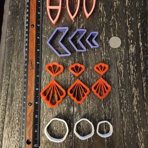 Colorful Geometric Cookie Cutters Set